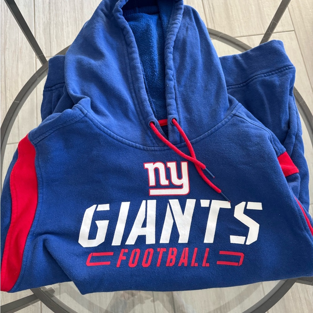 Fanatics Blue Hoodie with Red Drawstring
